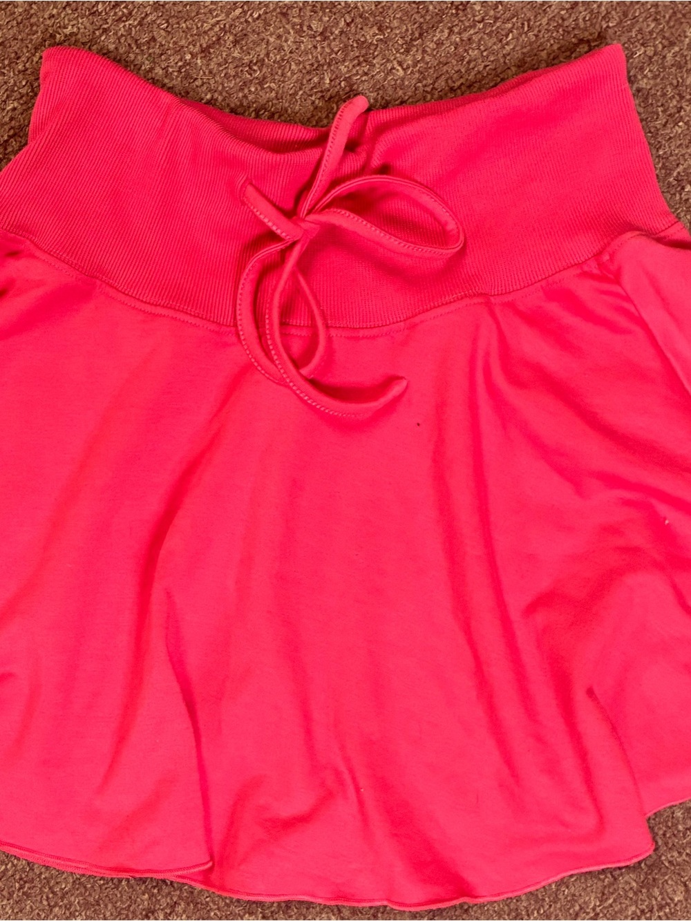 SHEIN Neon Pink Drawstring Waist Swing Tank